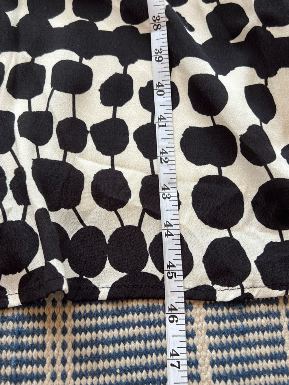 Marimekko Onanda Tikat black white dot shift dress size 40 or approx Large - Picture 8 of 8